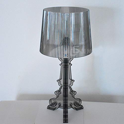 Crystal Clear Bedroom Table Lights Kartell Bourgie Ghost Contemporary Reading Table Lamp Study Room Desk Lights (Black) - Image 4