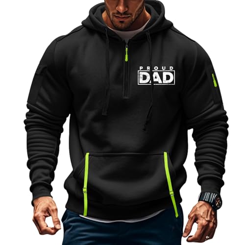 Zip Up Hoodie Men Tactical Cargo Quarter Zip Pullover Warm Hoodie Drawstring Hooded Sweatshirt Fall Winter Sweater2