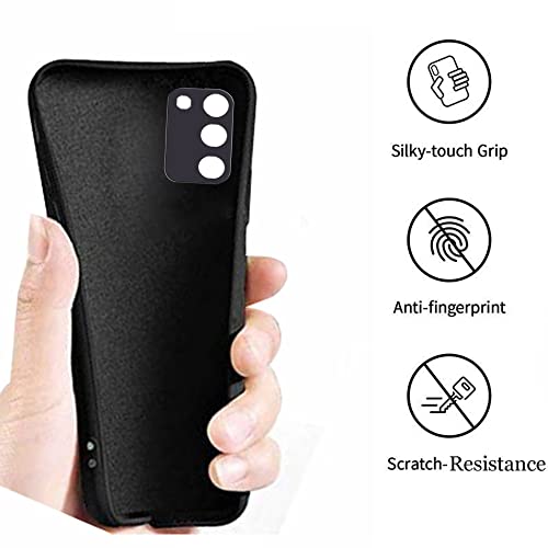 Image of A rtistque Back Cover Case for Samsung Galaxy M02s / F02s with Camera Protection | Shockproof TPU | Stylish Protective Design | Slim Fit | Ultra Matte | Samsung Galaxy M02s / F02s Back Cover - Black