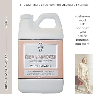 Le Blanc® White Flowers Silk & Lingerie Wash – Luxury Laundry Cleanser for Delicates- 64 oz. (1 pack)