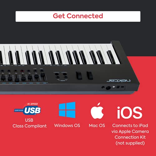 Nektar Impact LX88 MIDI Keyboard mit 88 Tasten und USB-Anschluss