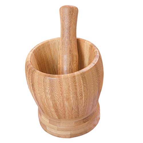 LOVIVER Espremedor De Almofariz Manual De Imprensa De Alho Conjunto De Pimenta Spice Grinder Herb Po