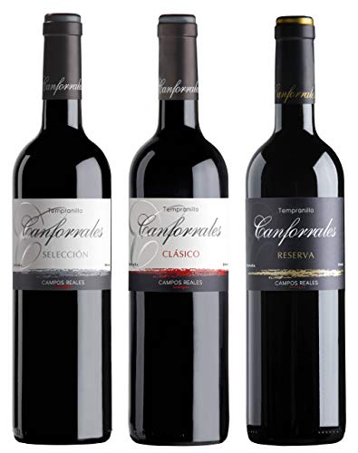 Canforrales Pack de Vino Tempranillo - 3 botellas x 750 ml - Total: 2250 ml