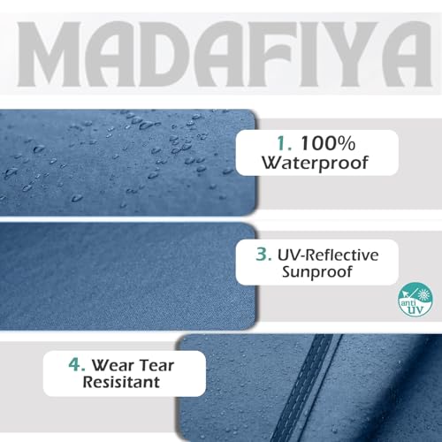 Image of Car Cover for Honda City i-VTEC (2014 to 2024 Models) with Mirror Pocket, Triple Stitched, All Weather Protection, Breathable Fabric, Full Size (Heavy Duty Navy)