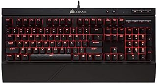 Corsair K68 Mechanical Gaming Keyboard, Backlit Red LED, Dust and Spill Resistant