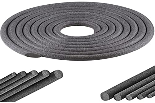 Cyclingcolors Nastro In Schiuma Pe Isolante Sigillante Giunti Guarnizione Cordone Riempi Fughe Tondo Porta Finestra Isolamento Acustico (Ø6Mm X 10 Met