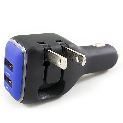 Dualx Dual Usb Charger For Car And Home By Rapidx - Blue #TOP3