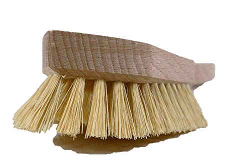 Valentino Garemi Scrub Brush – Medium Strength Tampico Fiber Bristles to Clean Floor Wall Seams - Stone Concrete Ceramics Pool Cement Patio Bricks Travertine Slate – Made in Germany - Thumbnail 2