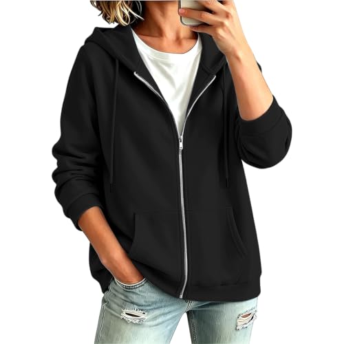 Image of Lcyu Women's Clothing Oversized Plain Casual Sweatshirt Jacket with Pockets Oversized Jumper Women Pullover Sweater Ribbed Warm Winter Knitted Jumper Casual Knitwear Chunky Knit Long Sleeve UK Black