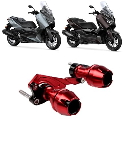 【Earth Car】オートバイカスタムパーツ FOR NMAX155/125 XMAX300/250 対応車種 オートバイフレーム マフラーガード スライダーアンチクラッシュ マフラースライダ プロテクター ボールアンチフォールスティックフィット(レッド