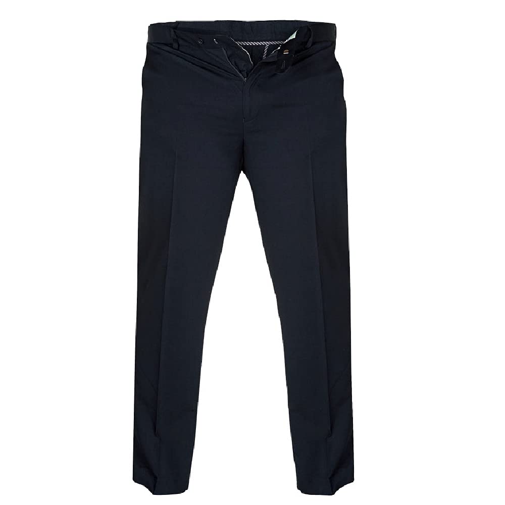 D555 Bruno Mens King Size Xtenda Waist Chinos - Indigo - 60 L