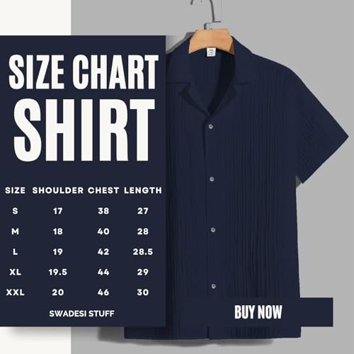 Image of Men's Relaxed Fit Striped Short Sleeve Button-Down Casual Shirt