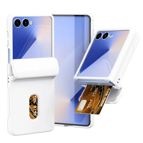 Coque Galaxy Z Flip4 avec protège charnière et rangement carte de crédit