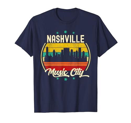 Nashville Musica Città Nashville Country Musica Nashville Tn Maglietta