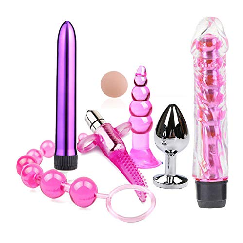 FifiMIN 7Pcs Silicone ES Î¤á¹™aiá¹‡Ñá¹™ Six Toys for Couples Kit Toys for Men Women
