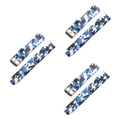 Bracelet montre connectée silicone camouflage confortable lot x3