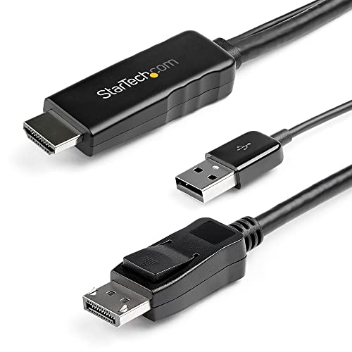 Câble HDMI vers DisplayPort StarTech.com 2m | Connectez votre PC HDMI sur écran DP 4K