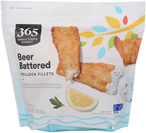 365 by Whole Foods Market, Pollock Beer Battered Frozen, 32 Ounce