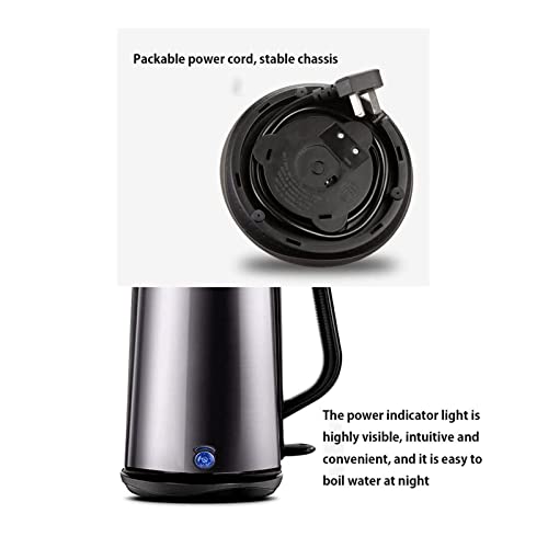 Hervidor eléctrico gran capacidad sin cable 1.8L dorado miniatura 5