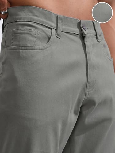 Image of Highlander Men's Casual Trousers| Relaxed Fit | Perfect for Casual Outings,Travel & Work Wear