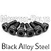 FLOYD ROSE Saddle Intonation Hold/Mounting Screws Set - Qty 6 - For Guitar Tremolo - Black Alloy Steel - MonsterBolts