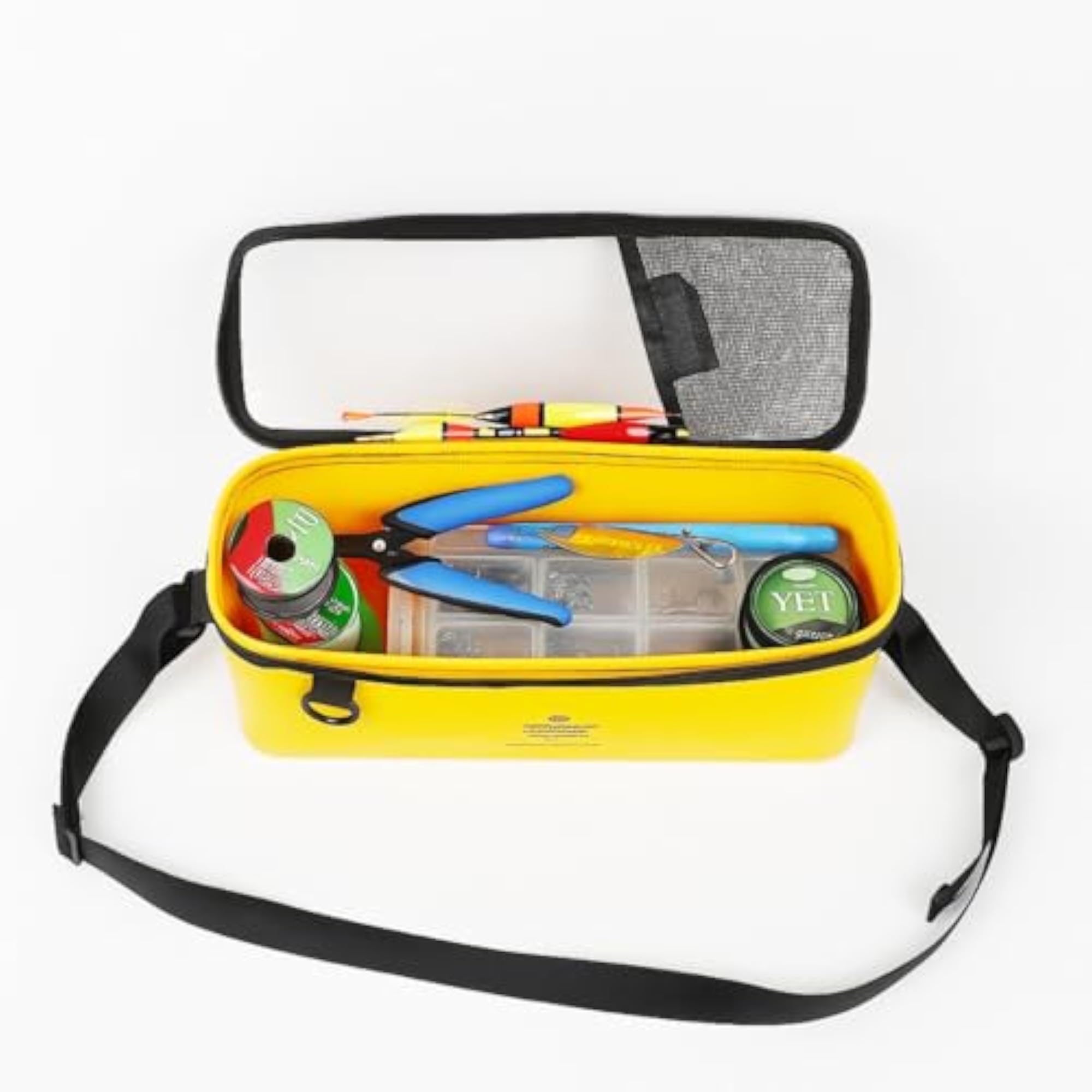 Transparent Top Fishing Tackle Storage Bag, Light Blue