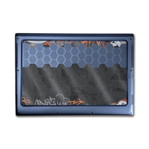 Image of Glossy Glitter Laptop Skin Compatible with Alienware M16 R2 (2024) - Orange Tag - Premium 3M Vinyl Protective Wrap Decal Cover - Easy to Apply | Crafted in The USA by MightySkins