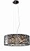 ET2 E21308-10BZ Inca Modern Metal Web Laser-cut Sheath with Crystal Drum Pendant Ceiling Lighting, 9-Light Xenon 360 Watts, 10"H x 24"W, Bronze