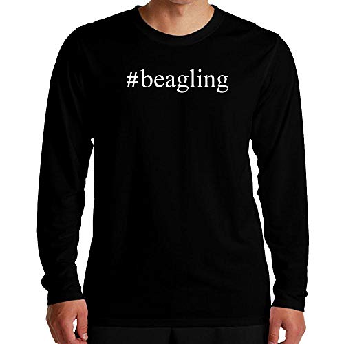 Idakoos #Beagling Hashtag Long Sleeve T-Shirt Black Idakoos #Beagling Hashtag Long Sleeve T-Shirt Black