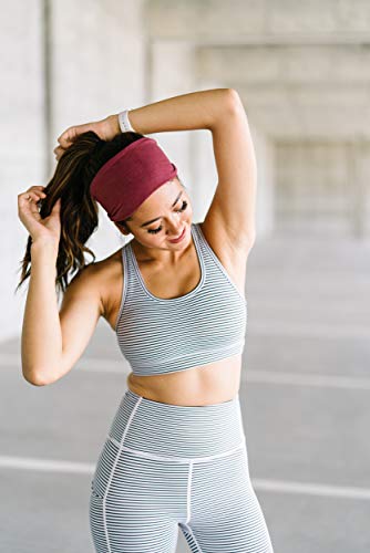 Image of Maven Thread Wide Workout Headbands for Women - Non-Slip Sweatbands for Gym, Running & Yoga