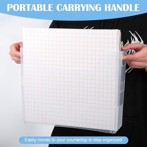 Bac stockage scrapbooking portable plastique pour éviter les plis - 3