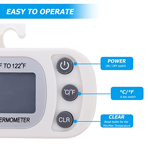 6 Pcs Refrigerator Thermometer Temperature Measuring Tool Fridge Temp Gauge