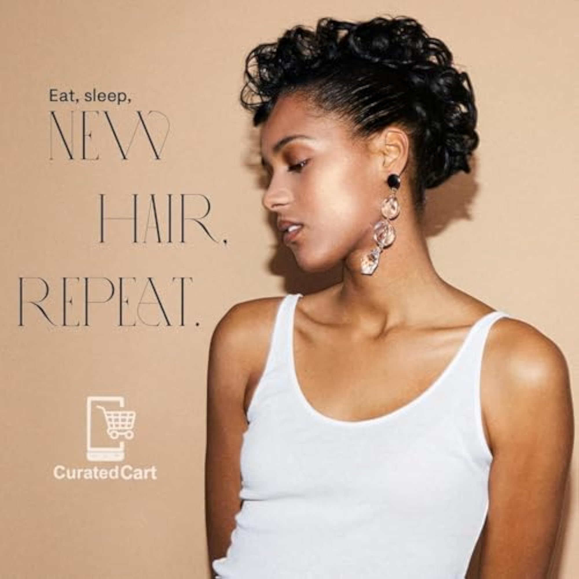 Soft Curly Messy Hair Extension for Buns & Updos