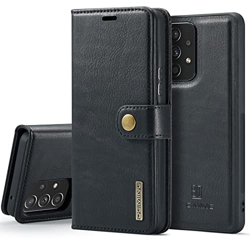 Étui rabat magnétique amovible Samsung A53 5G béquille noir