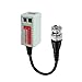 Video Balun Connectors Passive HD CVI/AHD/TVI Signal Transceivers 720P/1080P/2MP Single Channel for BNC Male Cable via CAT5/5E/6 Twisted Pair Transmitter CCTV Security Camera System 20 Pairs
