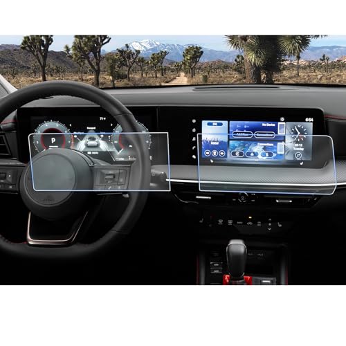CDEFG 4PCS for 2025 Nissan Kicks Screen Protector 12.3-Inch for 2025 Nissan Kicks SR SV Accessories Center Touch Screen Cover 2025 Nissan Kicks Dual Screens Guard HD Clarity by CDEFG - Used condition - US$21.25