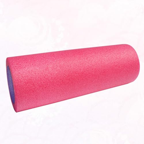 Rodillo de espuma sólida para yoga y masaje, 30 x 15 cm, color rosa, para pilates y ejercicios en casa o gimnasio miniatura 7