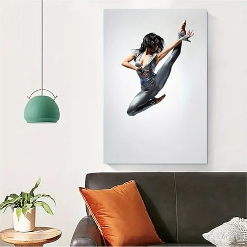 Affiches de danse et yoga sur toile, art mural minimaliste 35x50cm pour salon