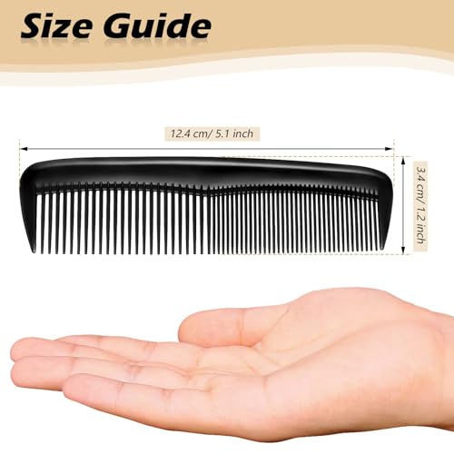 Xinjieda Hair Comb Cutting Comb Hair Combs for Hairdressing Comb Set, 4PCS Plastic Pocket Combs Fine and Standard Tooth Hair Fine Barber Salon Comb for Women Men Hair Care Tool - Image 6