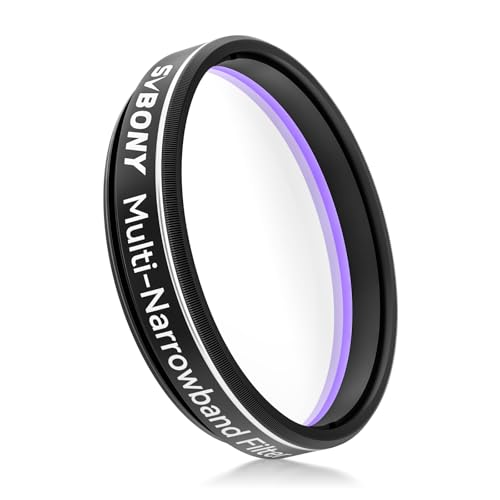 Svbony SV240 1,25Filtro Multibanda Estrecha para Telescopio Filtro de Contaminación Lumínica NIR-infrarrojo Cercano, Accesorios para Telescopio para Nebulosas, Cielo profundo, Astrofotografía Urbana