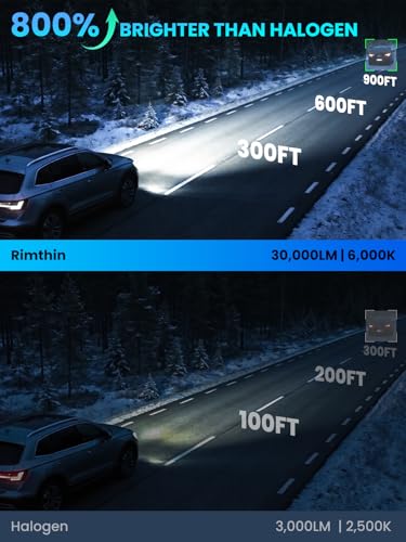 Image of rimthin 9005 Bulbs, 30000LM 800% Brighter Light Bulb