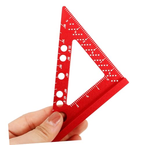 Juego de 4 Reglas Cuadradas de Carpintería de Aluminio miniatura 2