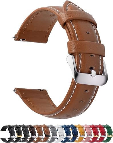 Image of Fullmosa 21mm Quick Release Leather Watch Band