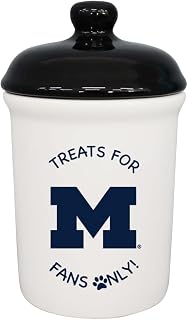 The Memory Company | Licensed NCAA Treats for Team Fans Only Ceramic Pet Treat Canister