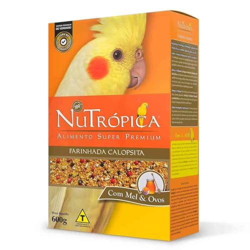 Nutrópica Super Premium Farinhada Completa Calopsitas à base de Mel e Ovos - 600g Alimento para Trat