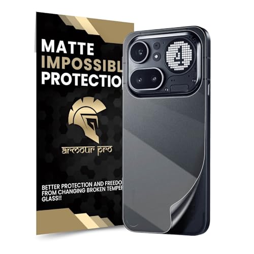 Image of ArmourPro Matte Back Screen Protector for Nothing Phone (4A) Pro, Premium Ultra Thin TPU Back Membrane Guard, Anti-Glare, Bubble-Free, Edge to Edge Coverage, Fingerprint Friendly | 1 Pack