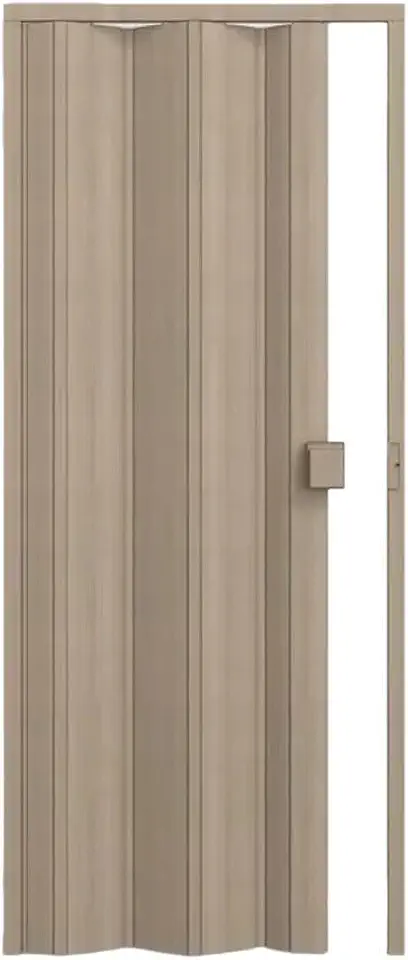 Porta de PVC Sanfonada 210x60cm Permatti Bege Marmorizado