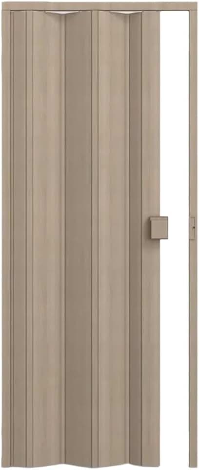 Porta de PVC Sanfonada 210x60cm Permatti Bege Marmorizado