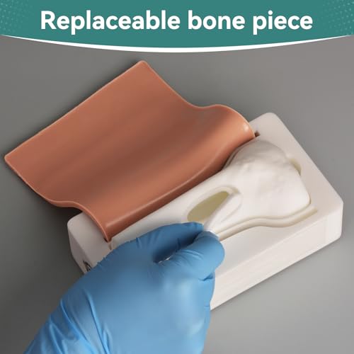 Image of Intraosseous (IO) Access Trainer with Skin Pad, Child Intraosseous (IO) Tibia Trainer, Tibial IO Bone for Medical Education