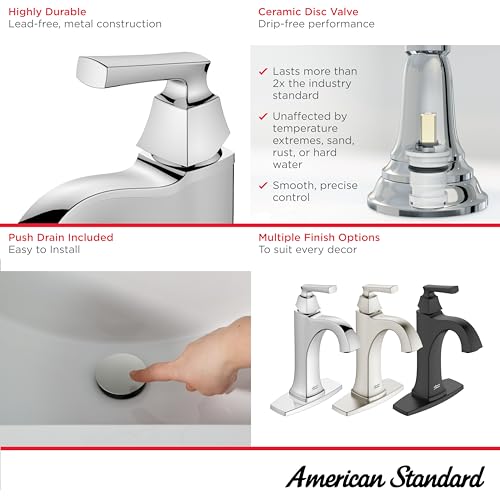 American Standard 7426101.002, Belmeade Single-Handle Bathroom Faucet , Chrome thumbnail 3